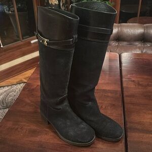 Tory Burch Suede Riding Boots